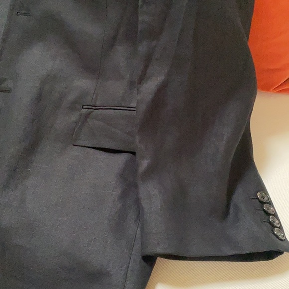 AUTHENTIC POLO RALPH LAUREN 3-BUTTON BLACK LINEN BLAZER SIZE XL NEW WITHOUT TAGS - Picture 15 of 17